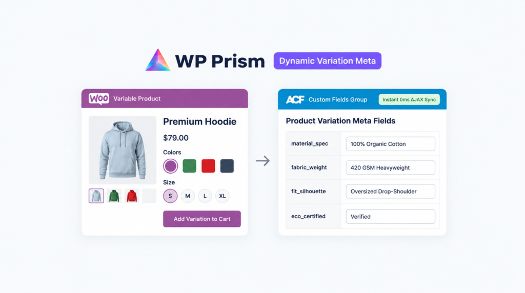 ACF Addon for WooCommerce Variations