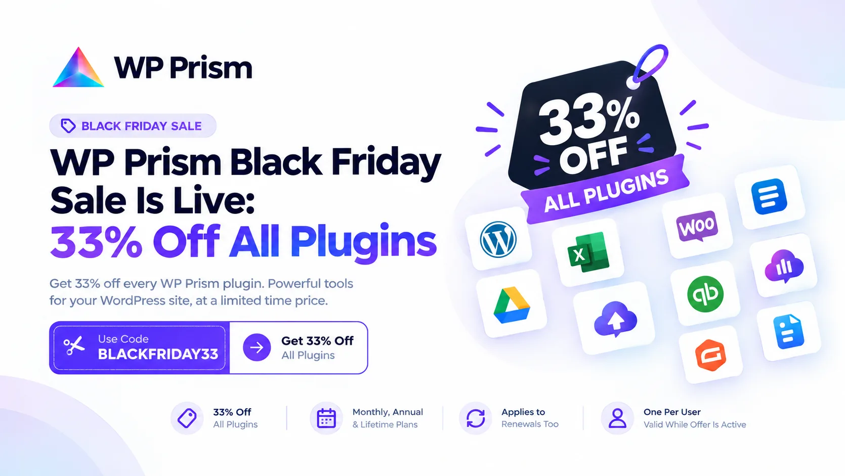 WP Prism Black Friday Sale Is Live: 33% Off All Plugins