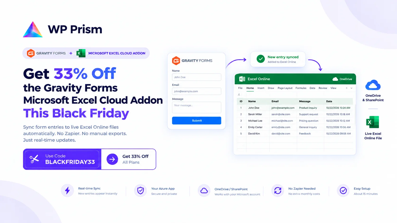 Get 33% Off the Gravity Forms Microsoft Excel Cloud Addon This Black Friday